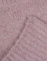 Strickpullover - Überschnittene Schultern - lila