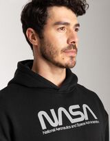 Pulover s kapuco - NASA - crna