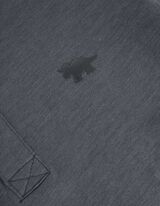 Marškinėliai ilgomis rankovėmis - Henley iškirptė - tamsiai pilkas