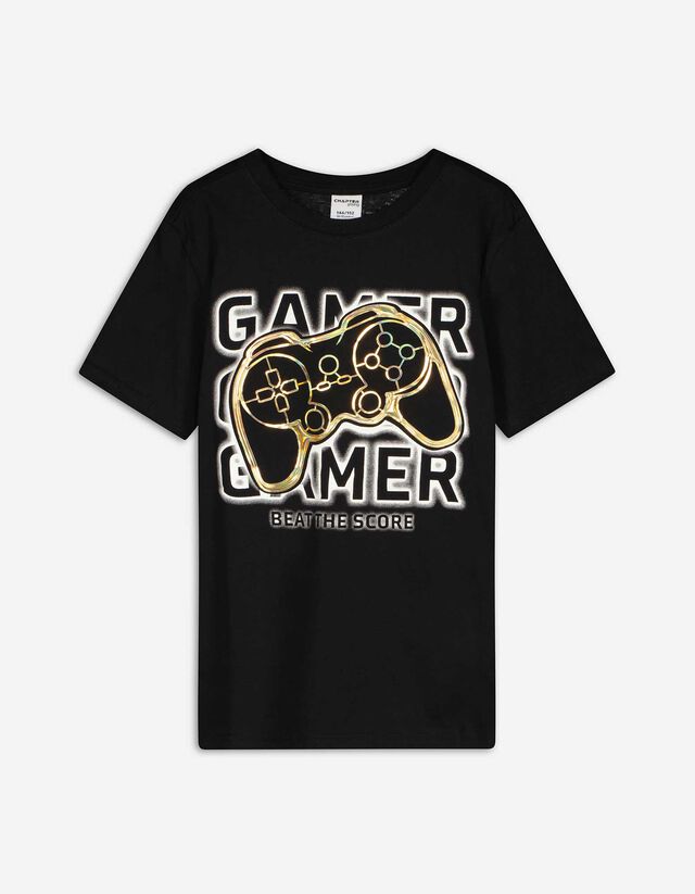 T-shirt - Print - zwart