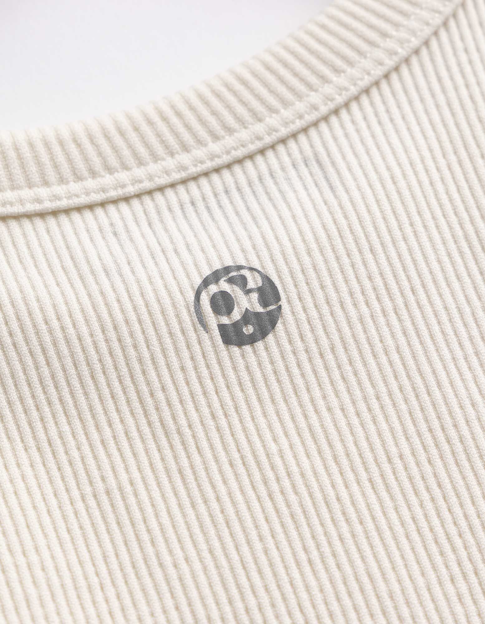 Cropped Top - Nahtlos - Off-White