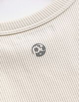 Cropped Top - Nahtlos - Off-White
