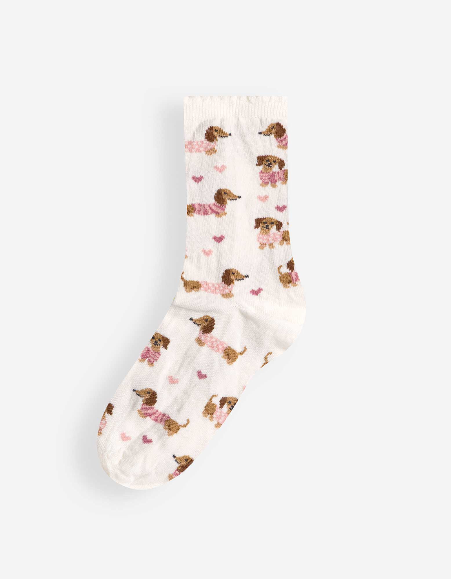 Socken - Allover-Muster - Off-White