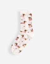 Socken - Allover-Muster - Off-White