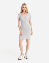 Majica- haljina - Uz telo - sivo