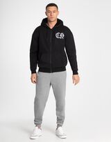 Felpa aperta - Ricami - nero