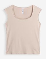 T-Shirt - Viskose - Beige