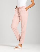 Pantalone za džoging - Me&scaron;avina lana - roze