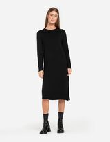 Gebreide jurk - LENZING™ ECOVERO™ - zwart