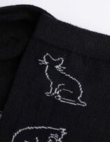 Socken - Allover-Muster - schwarz