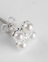 Kõrvarõngad - pärlikaunistused - valge