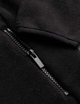 Fleecejacke - Oversized Fit - Schwarz