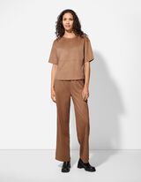 Póló - Bőrhatású - világos barna