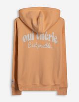 Propínací mikina - Potisk - oranzova