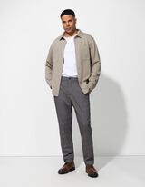 Hemdjacke - Viskose-Anteil - beige