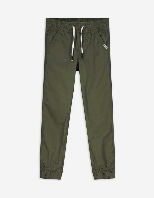 Jogpants - Aufgesetze Taschen - dunkelgrün