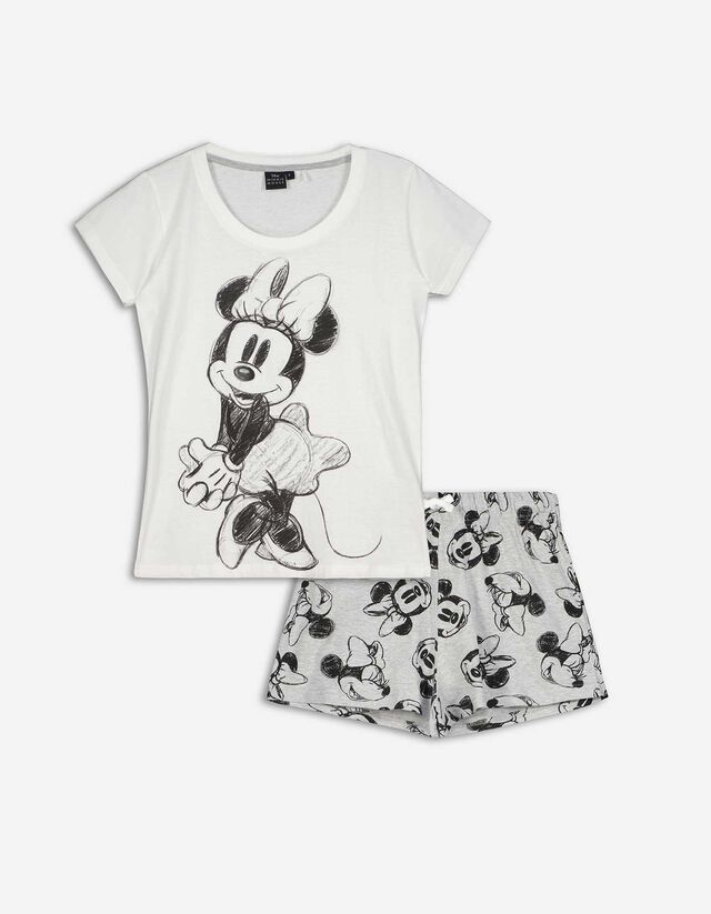 Pyjama Set aus Shirt und Shorts - Minnie Mouse