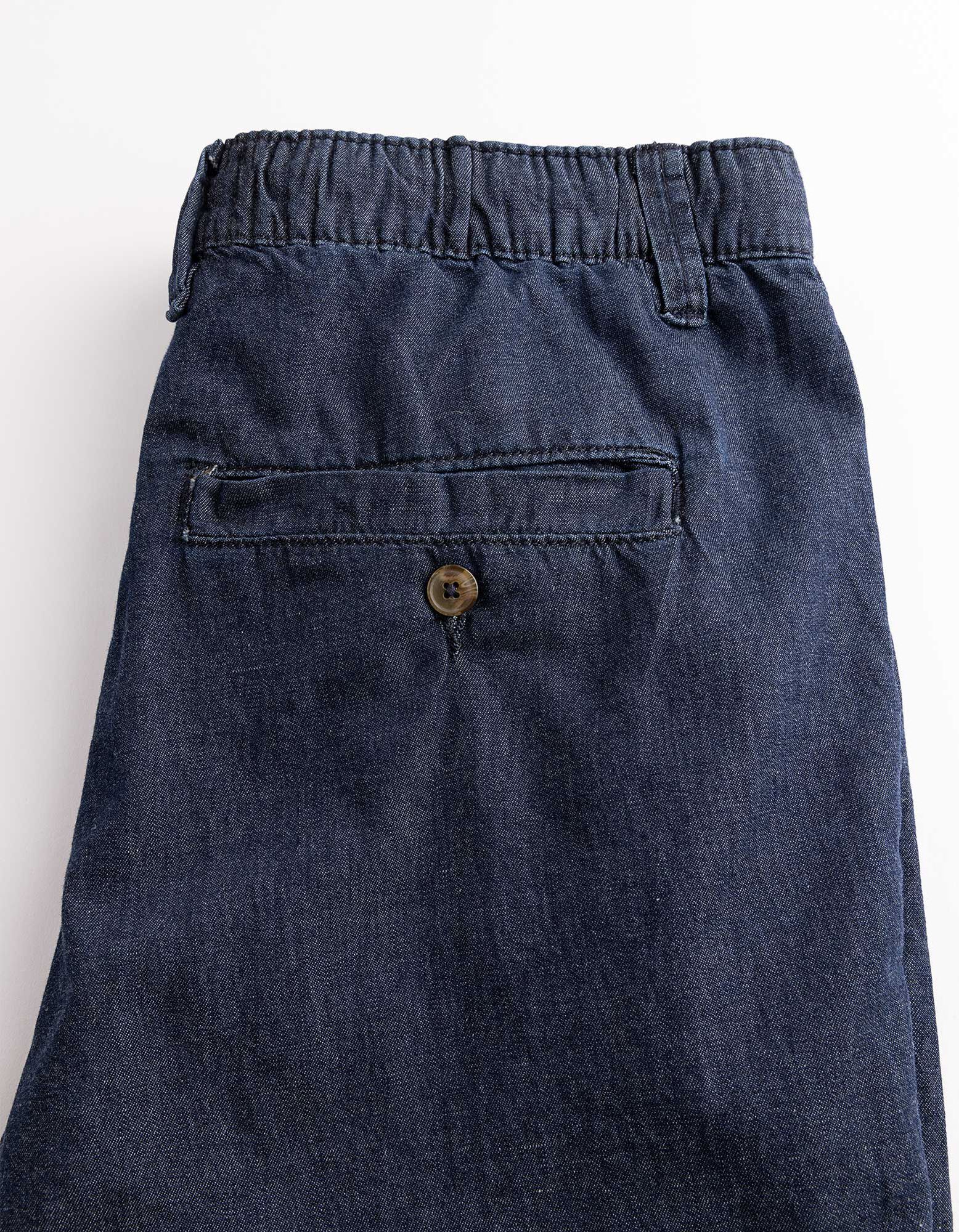 Shorts - Knopfverschluss - Dunkelblau