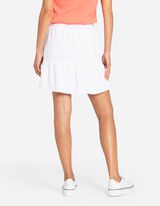 Fustă &icirc;n linie A - Amestec viscoză - Alb