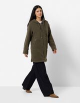 Mantel - Teddyfell - Khaki