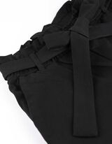Pantaloni a sigaretta - LENZING™ ECOVERO™ - nero