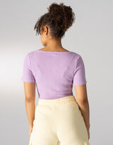 T-shirt - Teneur en viscose - Lilas