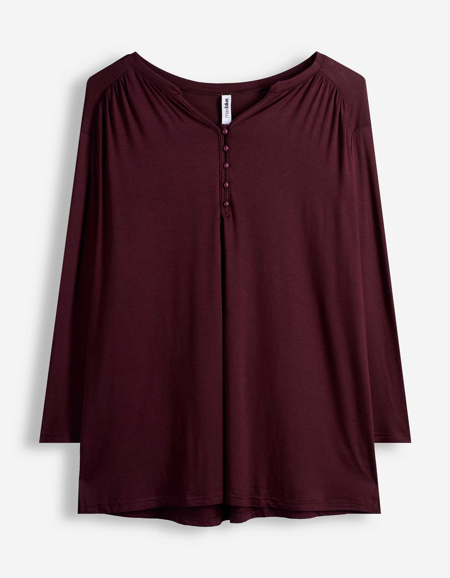 Blusenshirt - Viskose-Mix - Lila
