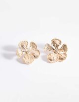 Oorbellen - Strass - goud