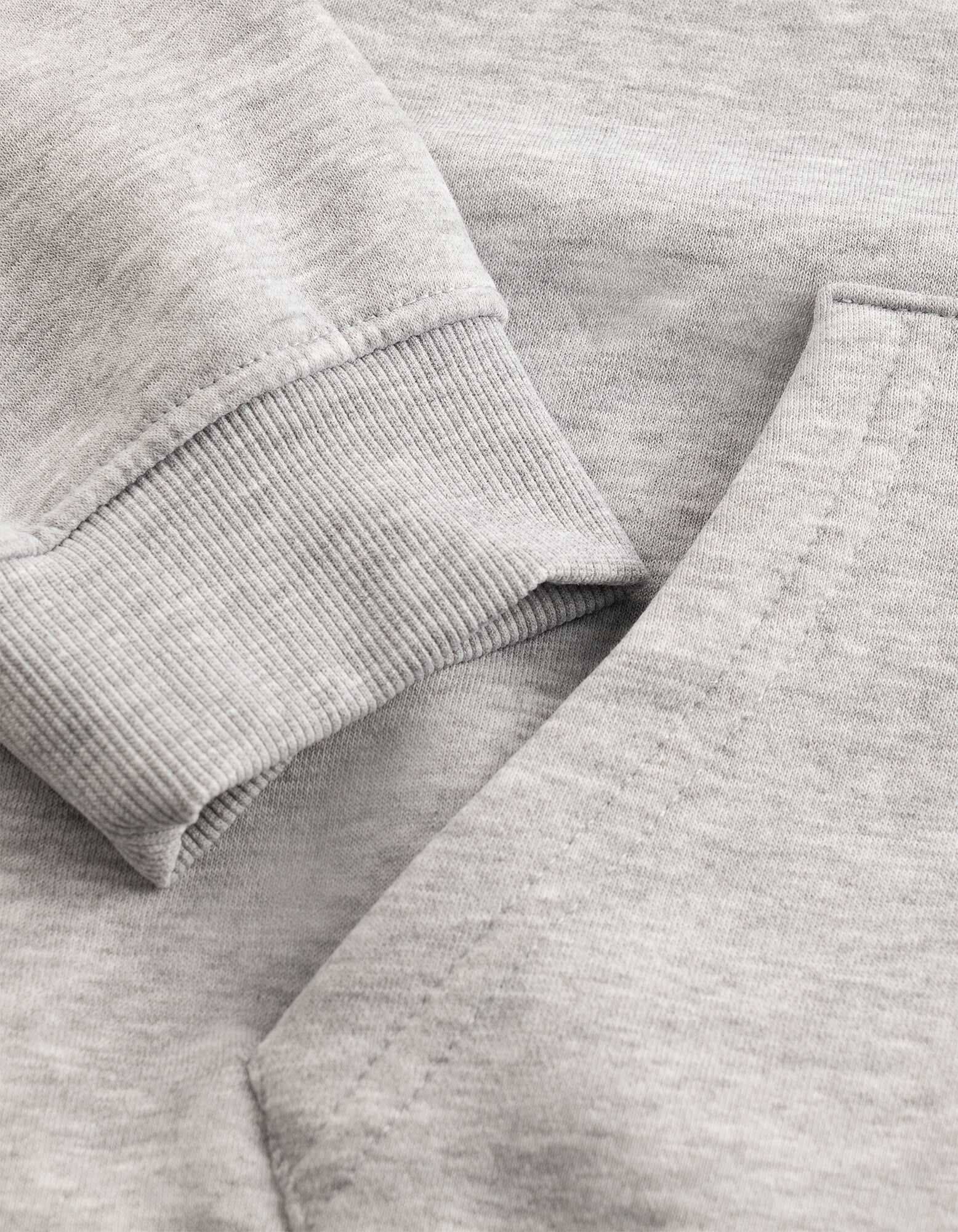Sweatjacke - Oversized Fit - Hellgrau