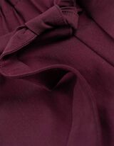 Pantaloni paperbag - Mov inchis