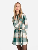 Vestito da camicia - Taschina sul petto - verde scuro