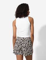 Crop modrček - Enobarvno - belo