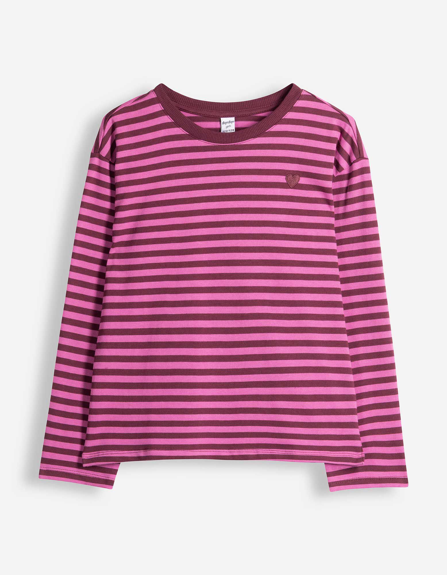 Longsleeve - Loose fit - Bessenrood