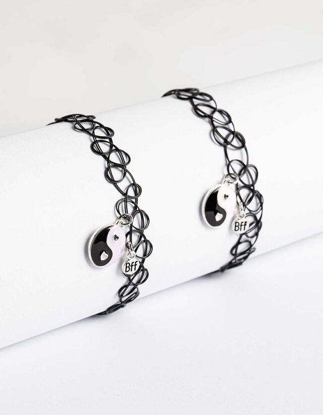 Choker - Set van 2 - zwart