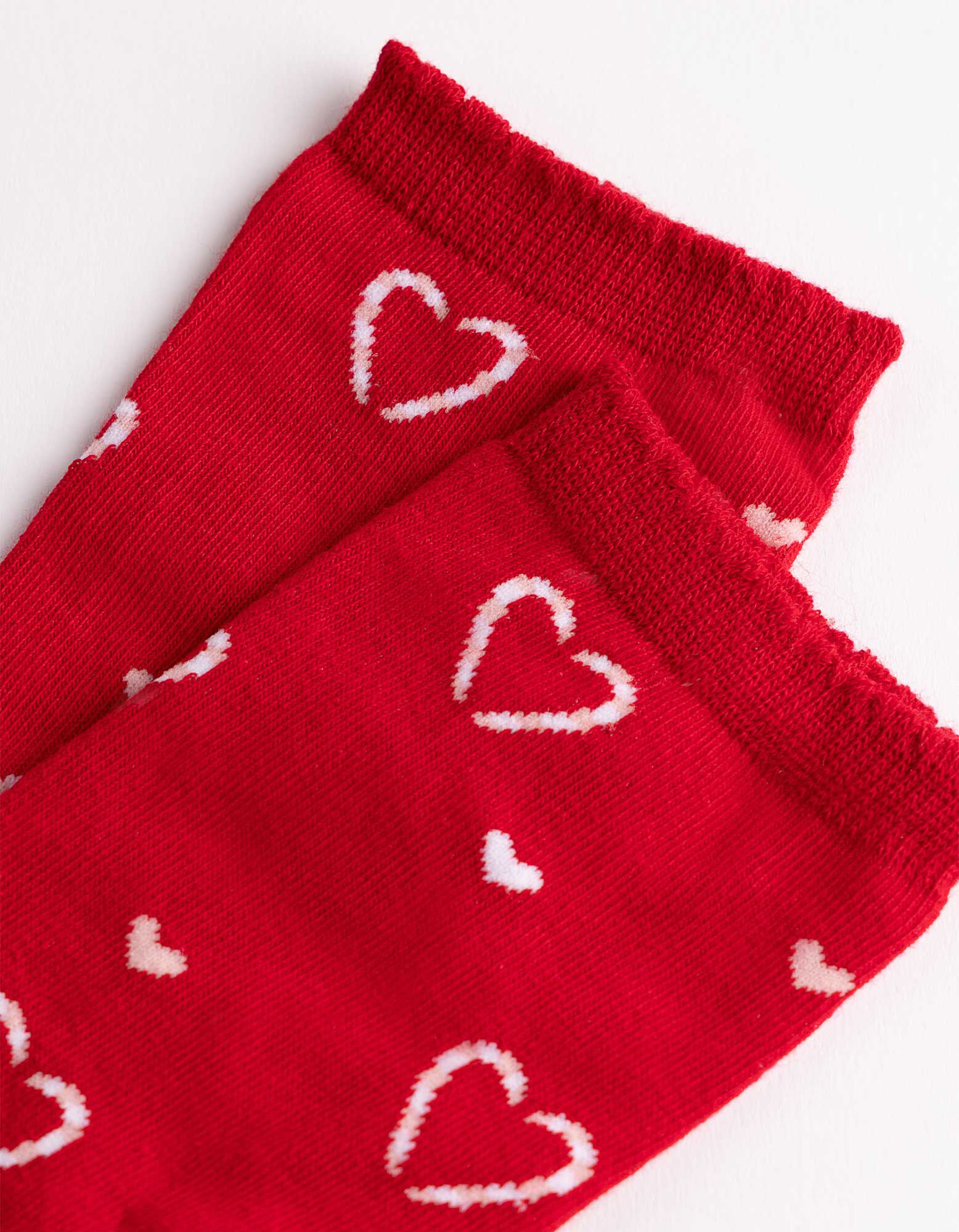 Socken - gemustert - Rot