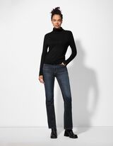 Strickpullover - Rollkragen - schwarz