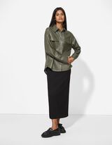 Hemdjacke - PU - dunkelgrün