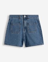 Jeansshorts - Regular Fit - blau