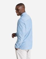 Košulja - Mješavina lana - svijetlo plava