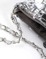 Tasche - Wendepailletten - silberfarben