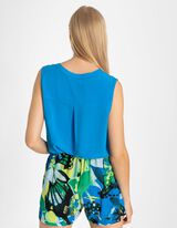 Maglia blusata - LENZING&trade; ECOVERO&trade; - blu