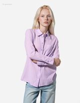 Hemd - Streifen - lila
