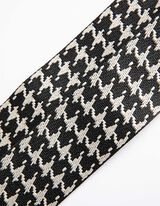 Ceinture de poche - Motif pied-de-poule - Noir