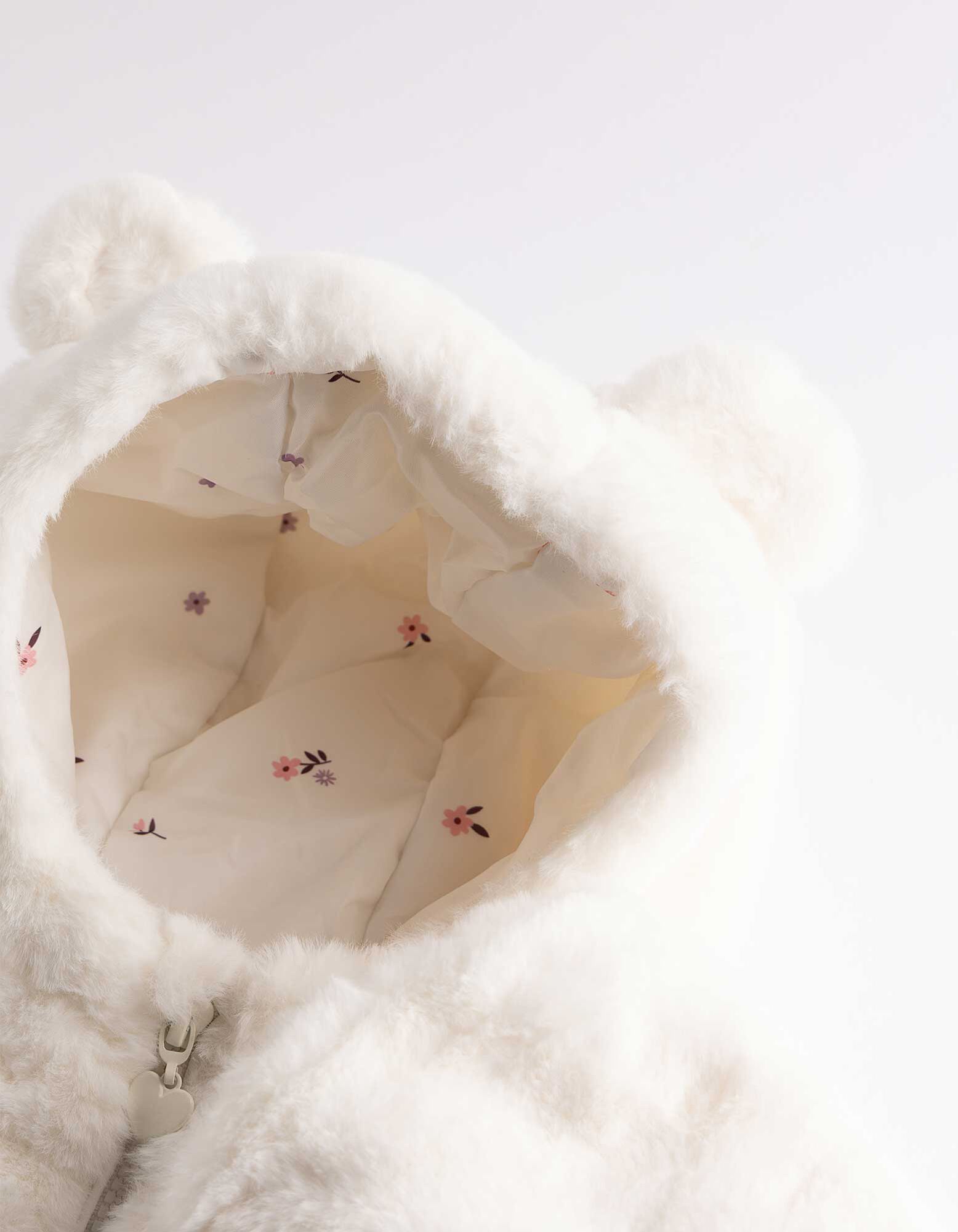 Jacke - Weiches Material - Off-White
