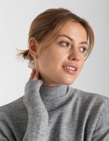 Džemper - Ruska kragna - sivo