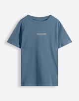 T-shirt - Piqu&eacute; - donkerblauw