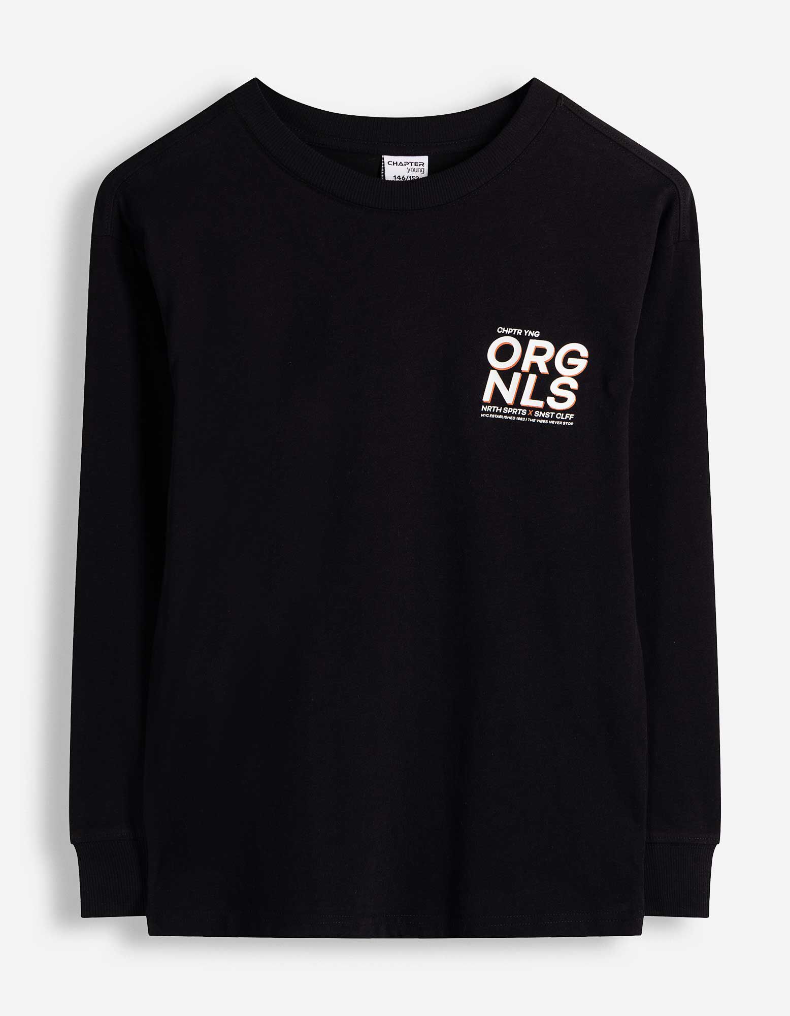 T-shirt &agrave; manches longues - Coupe oversize - noir