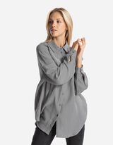 Košeľová blúzka - Mušelín - seda