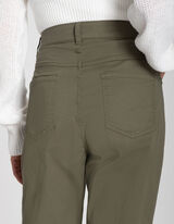 Pantalon chino - Coupe Slim Fit - Vert fonc&eacute;
