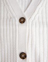 Vest - Grof breisel - wit